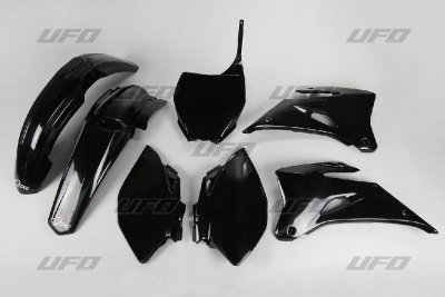 UFO KOMPLET PLASTIKÓW YAMAHA YZF 250 06-09, YZF 450 06-09 KOLOR CZARNY (YA305E001)