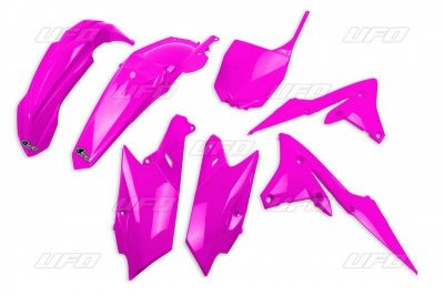 UFO KOMPLET PLASTIKÓW YAMAHA YZF 250 14-18, YZF 450 14-17 KOLOR RÓŻOWY FLUO (YA318P)