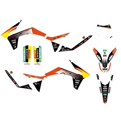 BLACKBIRD KOMPLET NAKLEJEK (OKLEIN) KTM EXC (12-13) REPLICA KTM TROFEO 2021