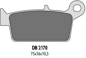 Delta Braking SUZUKI 	250 RM (96-07) klocki hamulcowe tył