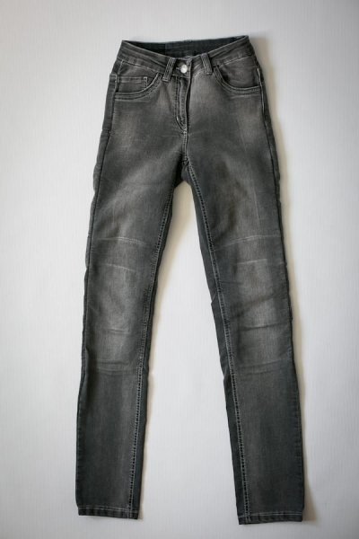 MOTTOWEAR STELLA GREY jeansy spodnie motocyklowe damskie W30L33