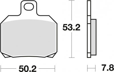 TRW klocki hamulcowe tył Ducati Biposto 998 ( 02-03)