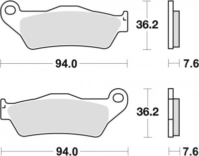 Brenta klocki hamulcowe tył KTM  1050 Adventure ABS ( 15-16)