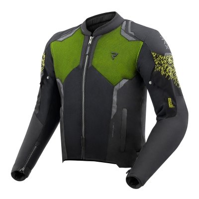 KURTKA TEKSTYLNA REBELHORN JAX BLACK/FLUO YELLOW XS