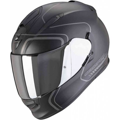 SCORPION KASK EXO-491 WEST MATT BK-SILVER