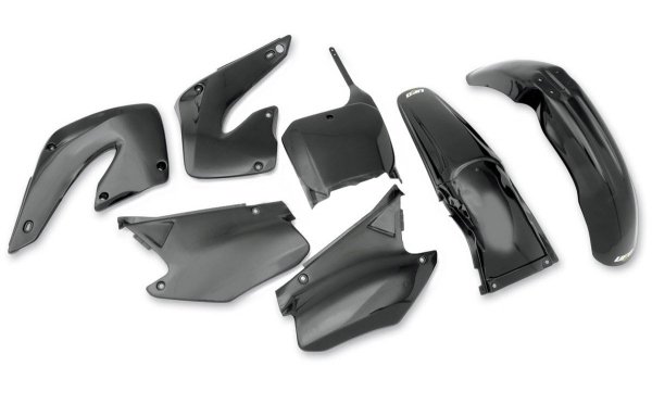 UFO KOMPLET PLASTIKÓW HONDA CR 125/250 '00-'01 KOLOR CZARNY