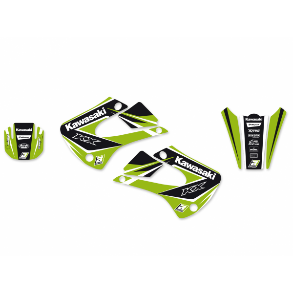 BLACKBIRD KOMPLET NAKLEJEK (OKLEINA) KAWASAKI  KX 85 (01-13) Dream4