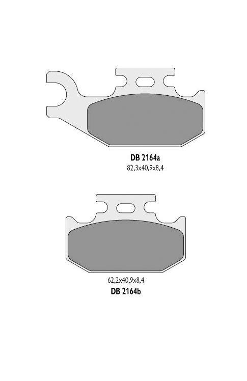 Delta Braking klocki hamulcowe prawy przód Suzuki LT-A 450 X Kingquad AXI 4x4  07-12