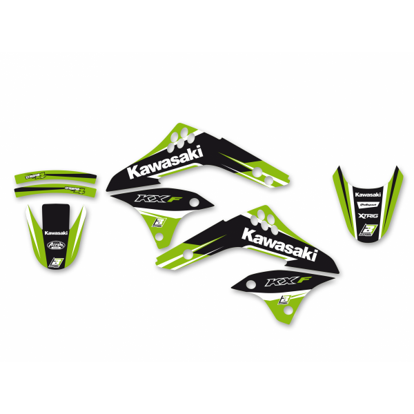 BLACKBIRD KOMPLET NAKLEJEK (OKLEIN) KAWASAKI KXF 450 (06-08) Dream4