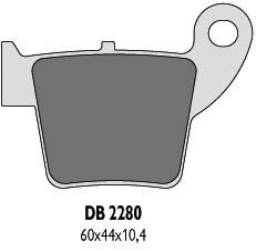 Delta Braking HONDA 250 CRF F/R/X (04-13) klocki hamulcowe tył