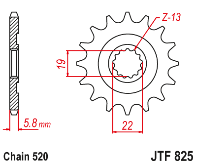 DID JT zestaw napędowy Husqvarna 310 TE (11-12)