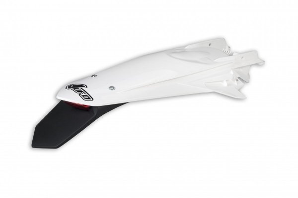 UFO BŁOTNIK TYŁ KTM SX/SXF '19-21, EXC/EXC-F '20-21 KOLOR BIAŁY ( ENDURO Z LAMPKĄ LED )