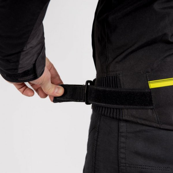 KURTKA MOTOCYKLOWA TEKSTYLNA REBELHORN BORG BLACK GREY FLUO YELLOW XS