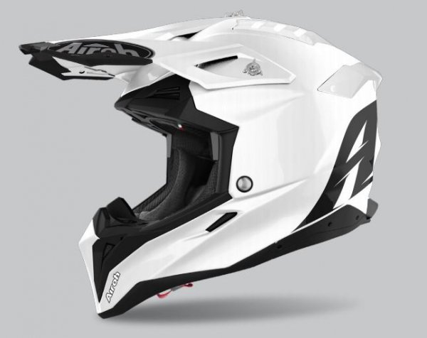 KASK MOTOCYKLOWY AIROH AVIATOR 3 COLOR WHITE GLOSS L