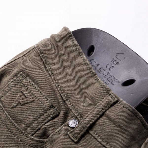 JEANSY MOTOCYKLOWE DAMSKIE REBELHORN VANDAL TWILL OLIVE 24/30 W24/30