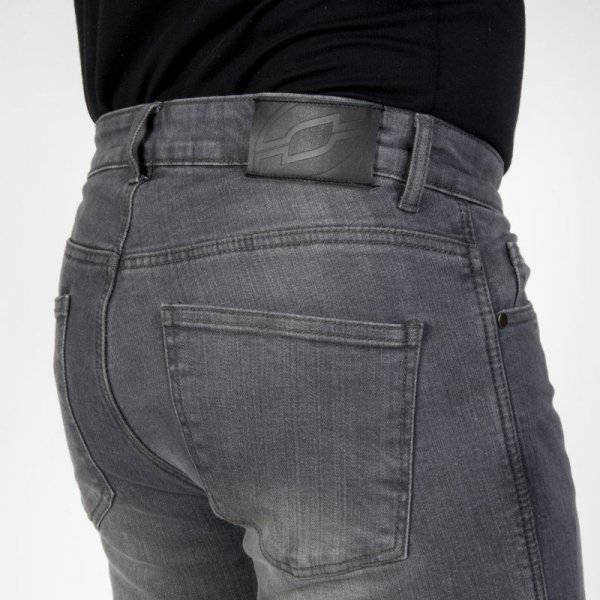 JEANSY MOTOCYKLOWE OZONE STRIKER REGULAR WASHED GREY 28/32