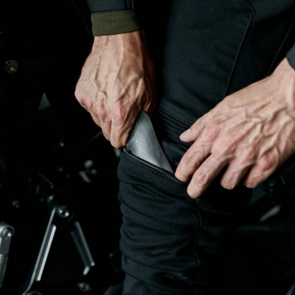 JEANSY MOTOCYKLOWE REBELHORN EAGLE 3 SLIM FIT WASHED BLUE 38/34