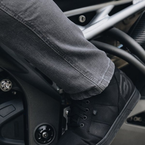 JEANSY MOTOCYKLOWE OZONE STRIKER SLIM FIT WASHED GREY 28/32