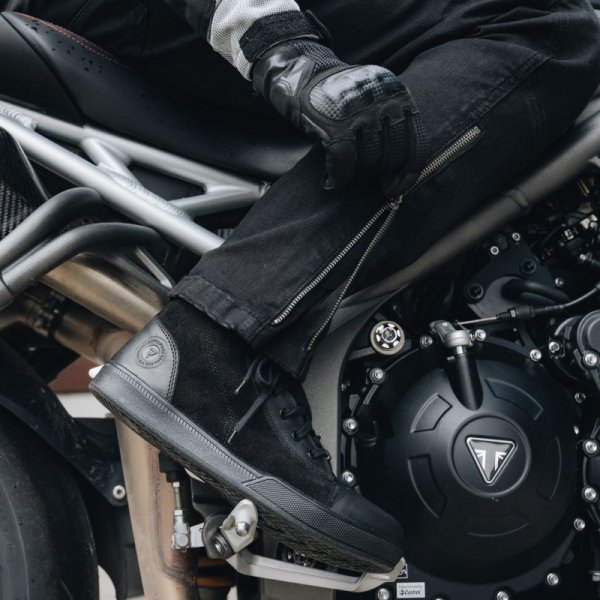 JEANSY MOTOCYKLOWE REBELHORN HAWK 3 REGULAR FIT WASHED BLACK 30/34