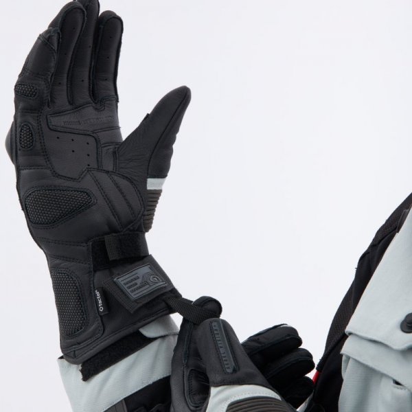 RĘKAWICE MOTOCYKLOWE REBELHORN RANGE BLACK LIGHT GREY XL