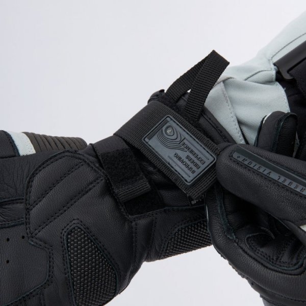 RĘKAWICE MOTOCYKLOWE REBELHORN RANGE BLACK LIGHT GREY XL