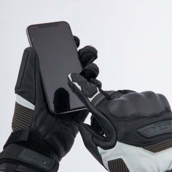 RĘKAWICE MOTOCYKLOWE REBELHORN RANGE BLACK LIGHT GREY XXL