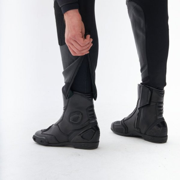 SPODNIE MOTOCYKLOWE SKÓRZANE REBELHORN VELOCE BLACK WHITE 46