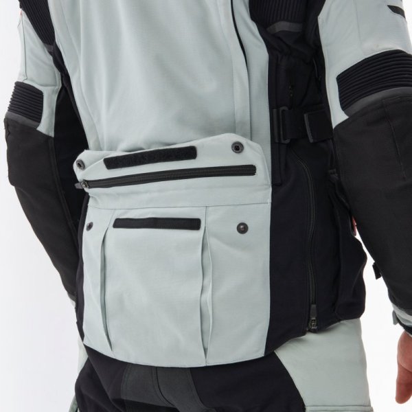 KURTKA MOTOCYKLOWA TEKSTYLNA REBELHORN RANGE GREY BLACK RED S