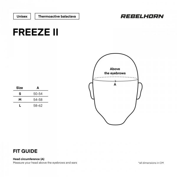 KOMINIARKA TERMOAKTYWNA REBELHORN FREEZE 2 BLACK S