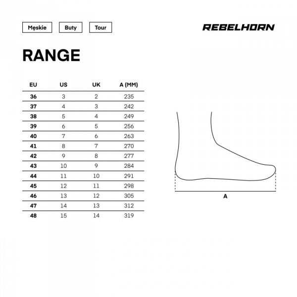 BUTY MOTOCYKLOWE REBELHORN RANGE BLACK 45