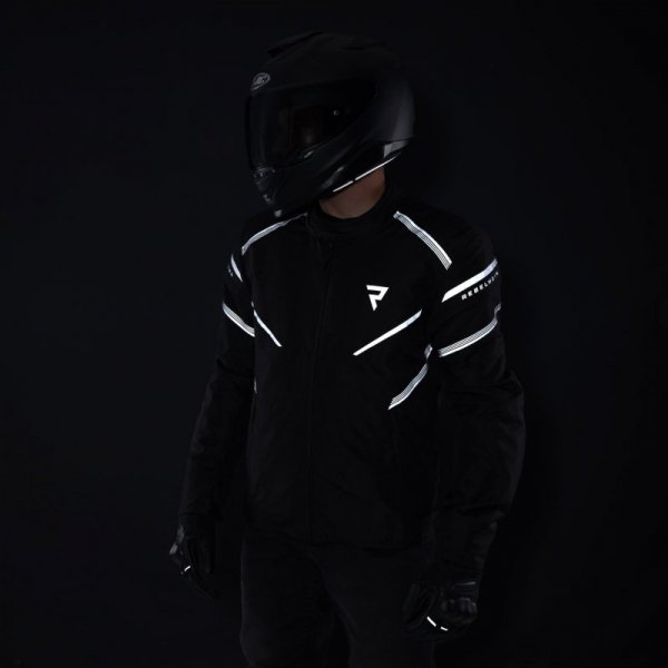KURTKA MOTOCYKLOWA TEKSTYLNA REBELHORN SPARK BLACK GREY FLUO YELLOW S