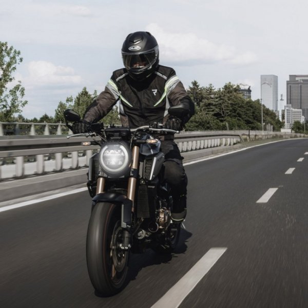 KURTKA MOTOCYKLOWA TEKSTYLNA REBELHORN SPARK BLACK GREY FLUO YELLOW S