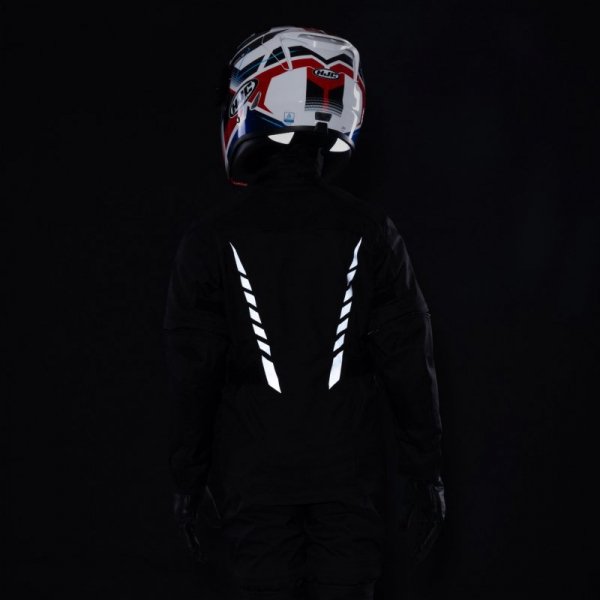 KURTKA MOTOCYKLOWA TEKSTYLNA JUNIOR OZONE SAHARA BLACK YM
