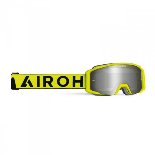 GOGLE AIROH BLAST XR1 YELLOW MATT - SZYBA SILVER MIRRORED (1 SZYBA W ZESTAWIE) OS