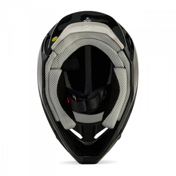 KASK MOTOCYKLOWY FOX V1 BNKR BLACK CAMO XXL