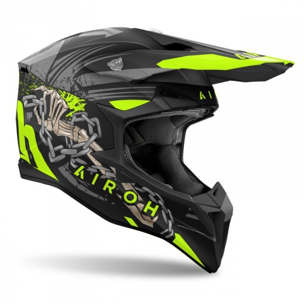 KASK MOTOCYKLOWY AIROH WRAAAP DARKNESS MATT XS