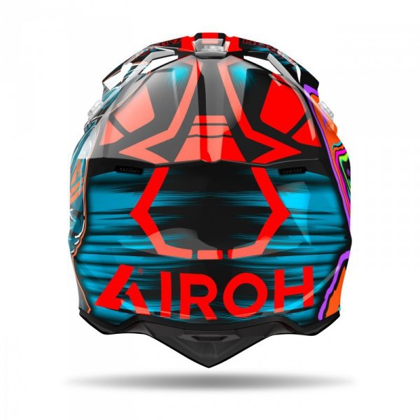 KASK MOTOCYKLOWY AIROH WRAAAP CYBER ORANGE GLOSS L