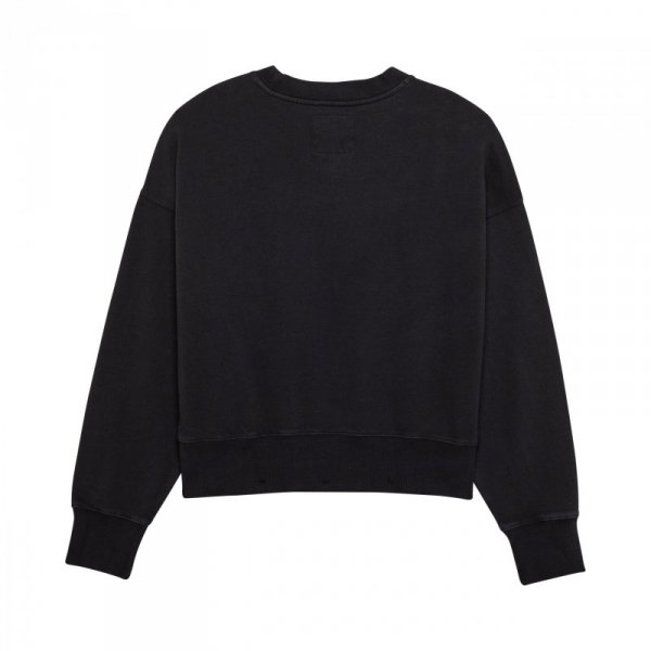 BLUZA DAMSKA FOX WORDMARK OVERSIZED FLEECE CREW BLACK M