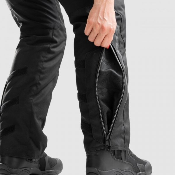 SPODNIE MOTOCYKLOWE TEKSTYLNE DAMSKIE REBELHORN HIKER 4 BLACK (KRÓTKA NOGAWKA) S-WXL