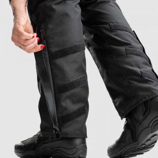 SPODNIE MOTOCYKLOWE TEKSTYLNE DAMSKIE REBELHORN HIKER 4 BLACK (KRÓTKA NOGAWKA) S-WS