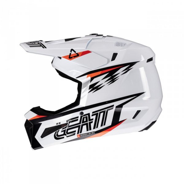 KASK MOTOCYKLOWY Z GOGLAMI LEATT KIT MOTO 3.5 WHITE S