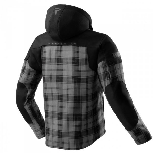 KOSZULA MOTOCYKLOWA REBELHORN SHIFTER BLACK GREY 4XL