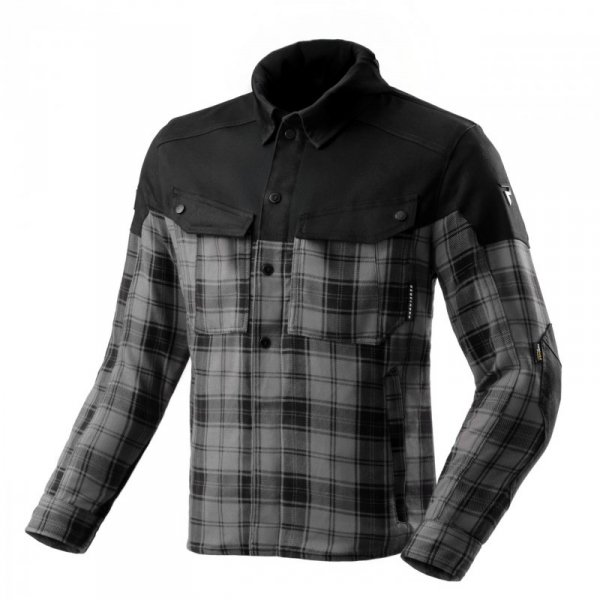 KOSZULA MOTOCYKLOWA REBELHORN SHIFTER BLACK GREY 7XL