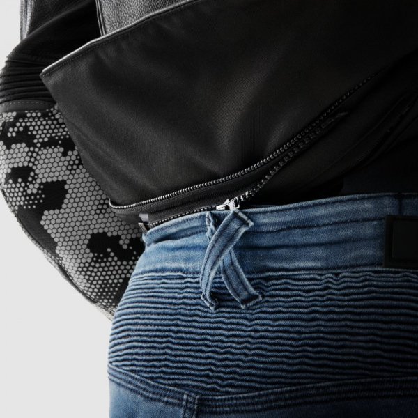 JEANSY MOTOCYKLOWE REBELHORN REVOLT WASHED BLUE MONOLAYER 28/32