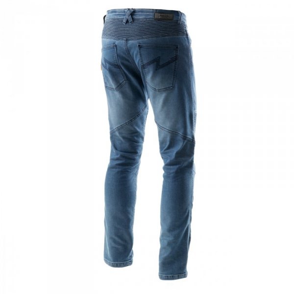 JEANSY MOTOCYKLOWE REBELHORN REVOLT WASHED BLUE MONOLAYER 32/32