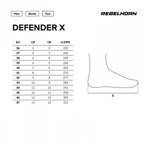 BUTY MOTOCYKLOWE REBELHORN DEFENDER X BLACK 47