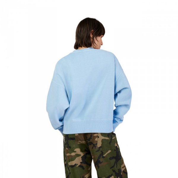 BLUZA DAMSKA FOX WORDMARK OVERSIZED FLEECE CREW CASHMERE BLUE L