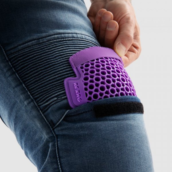 JEANSY MOTOCYKLOWE REBELHORN REVOLT WASHED BLUE MONOLAYER 34/34