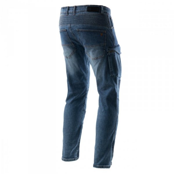 JEANSY MOTOCYKLOWE REBELHORN VANDAL WASHED BLUE MONOLAYER 30/34