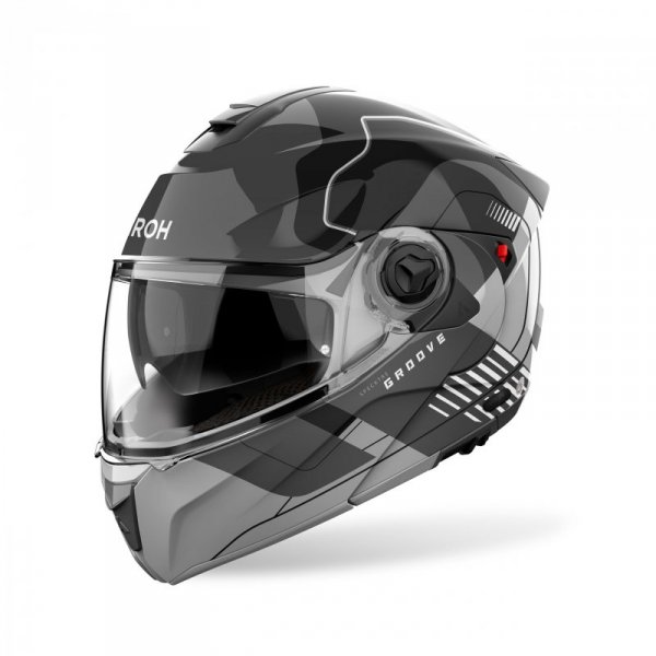 KASK MOTOCYKLOWY AIROH SPECKTRE GROOVE GREY GLOSS M